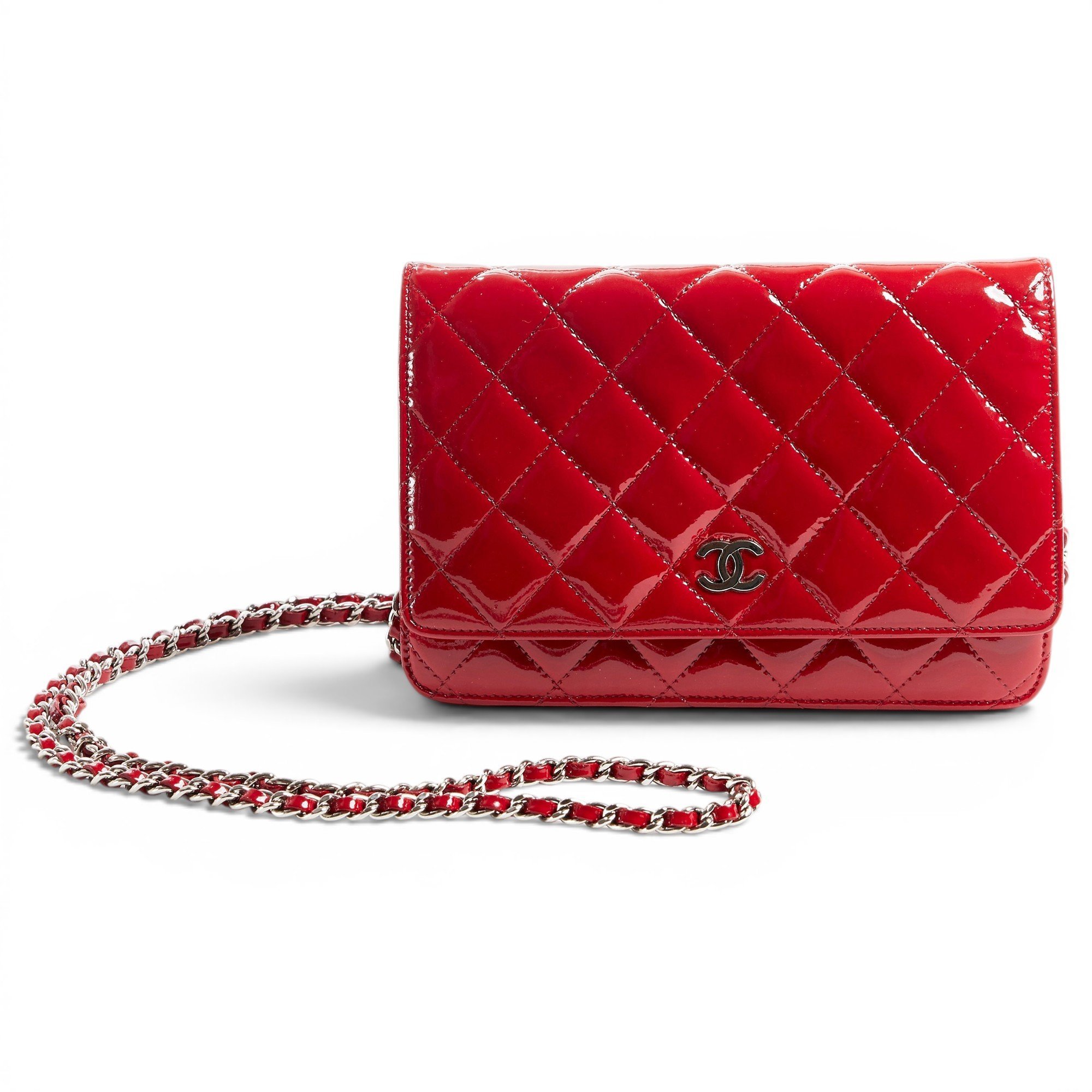 Wallet On Chain Timeless/Classique patent leather crossbody bag