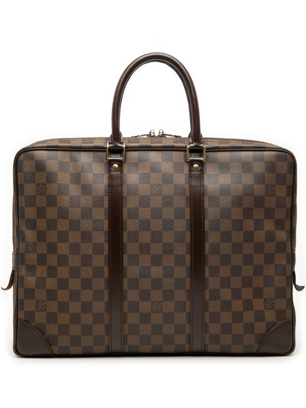 2004 Damier Ebene Porte Documents Voyage PM business bag