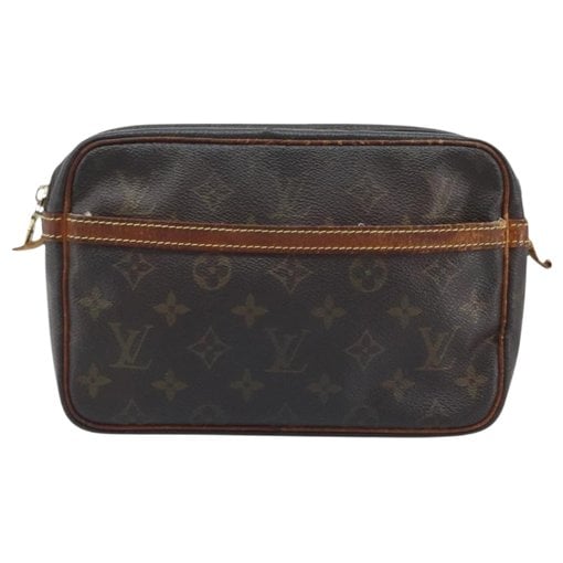 Leather clutch bag