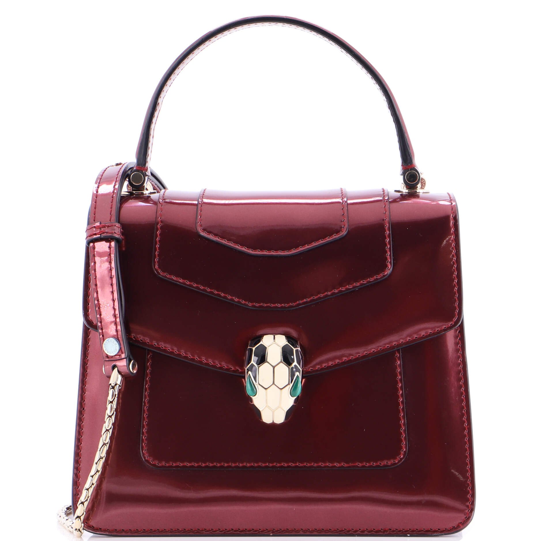 Bvlgari Serpenti Forever Top Handle Bag Leather Small