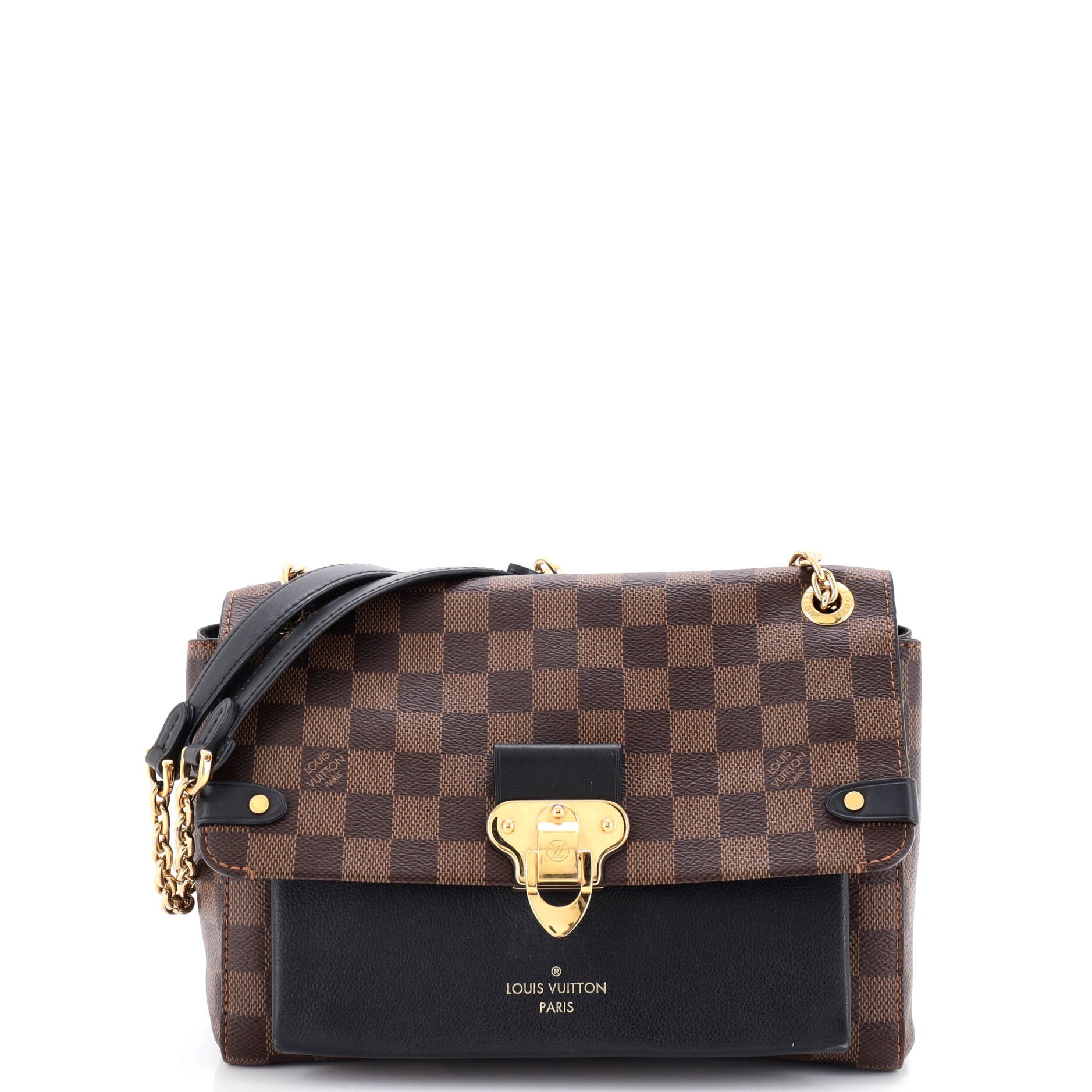 Louis Vuitton Vavin Handbag Damier with Leather PM
