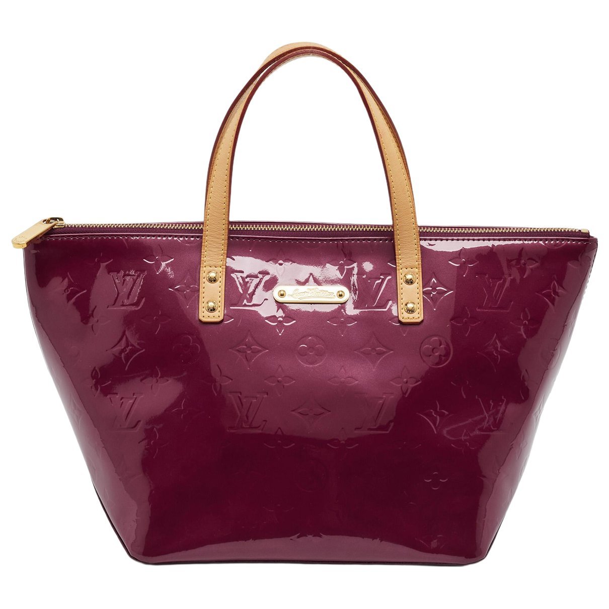 Patent leather tote