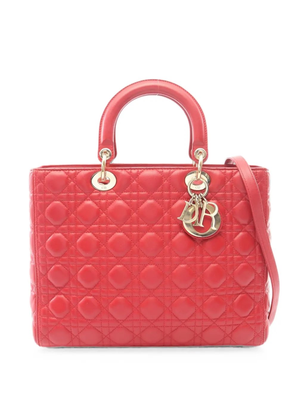 2010s Lady Dior Cannage tote bag
