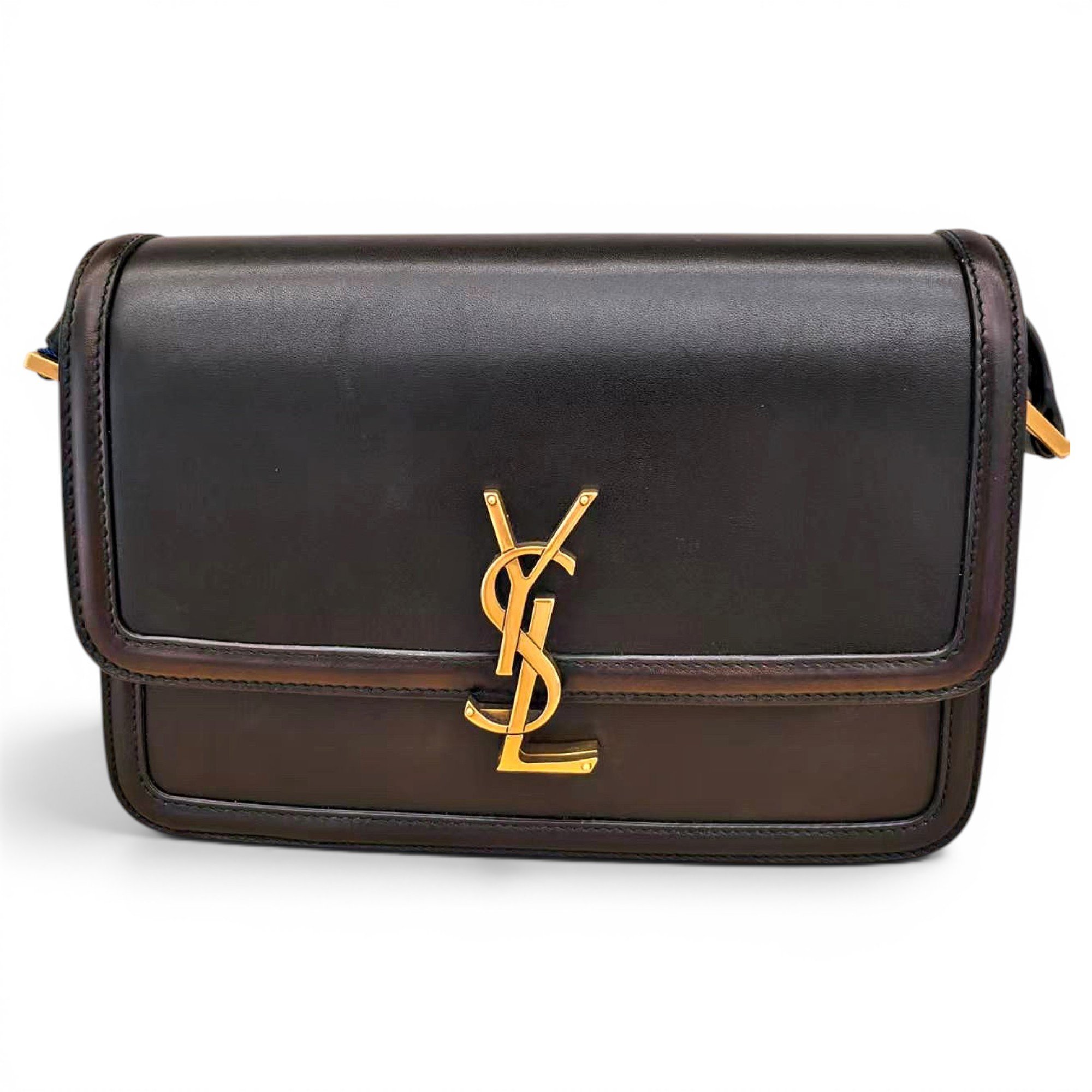 Solférino leather handbag