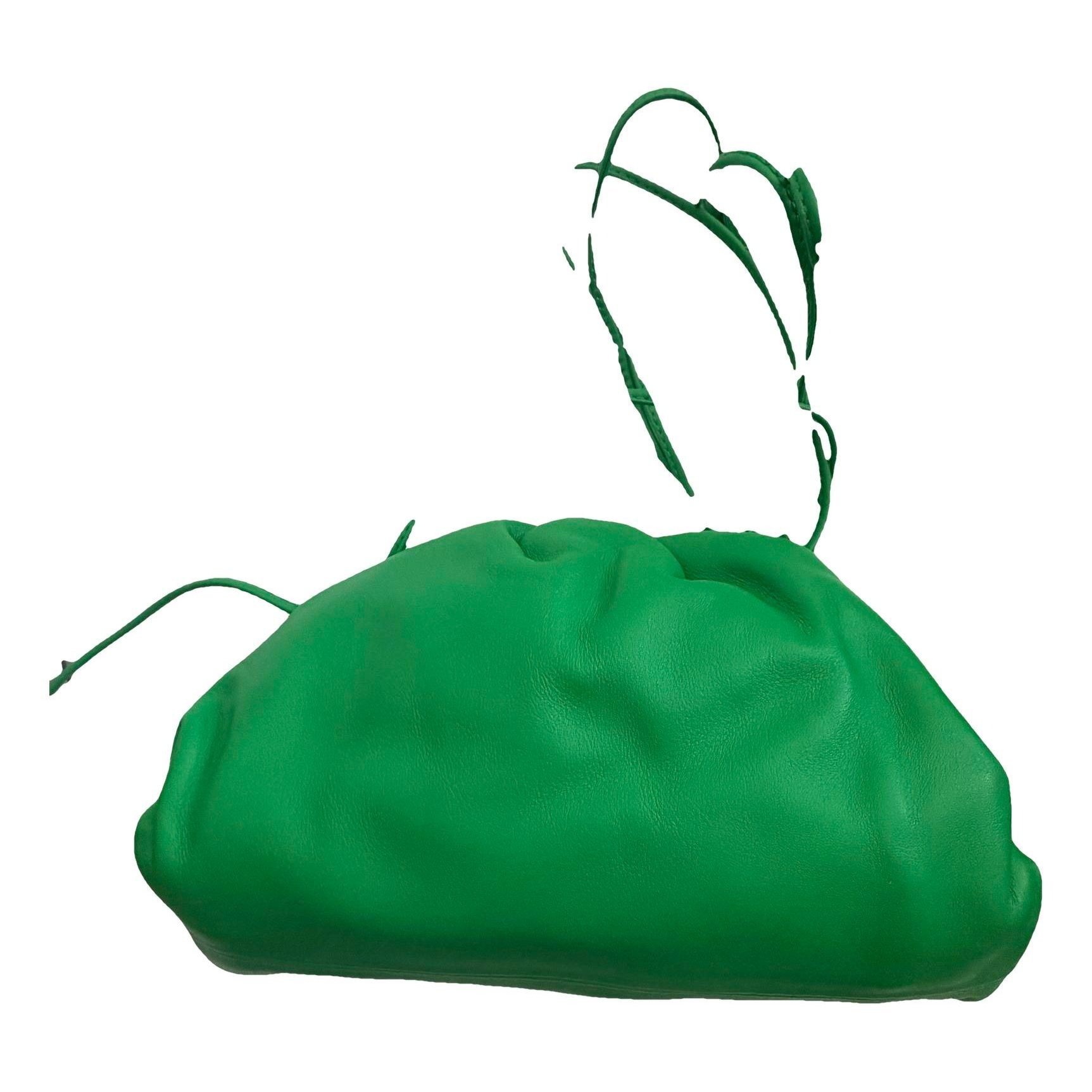 Pouch leather handbag