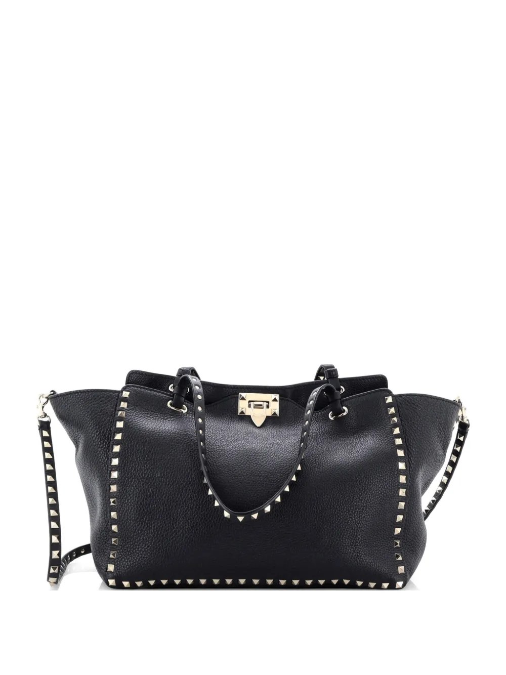 Rockstud Pebbled Leather Medium tote bag