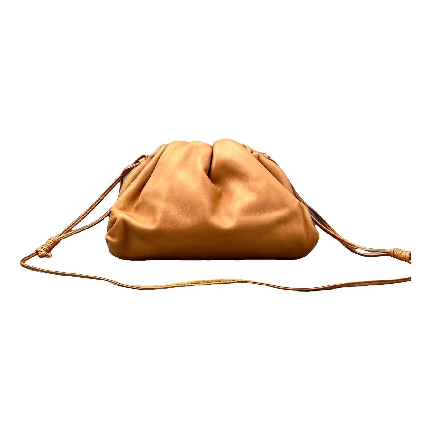 Pouch leather handbag