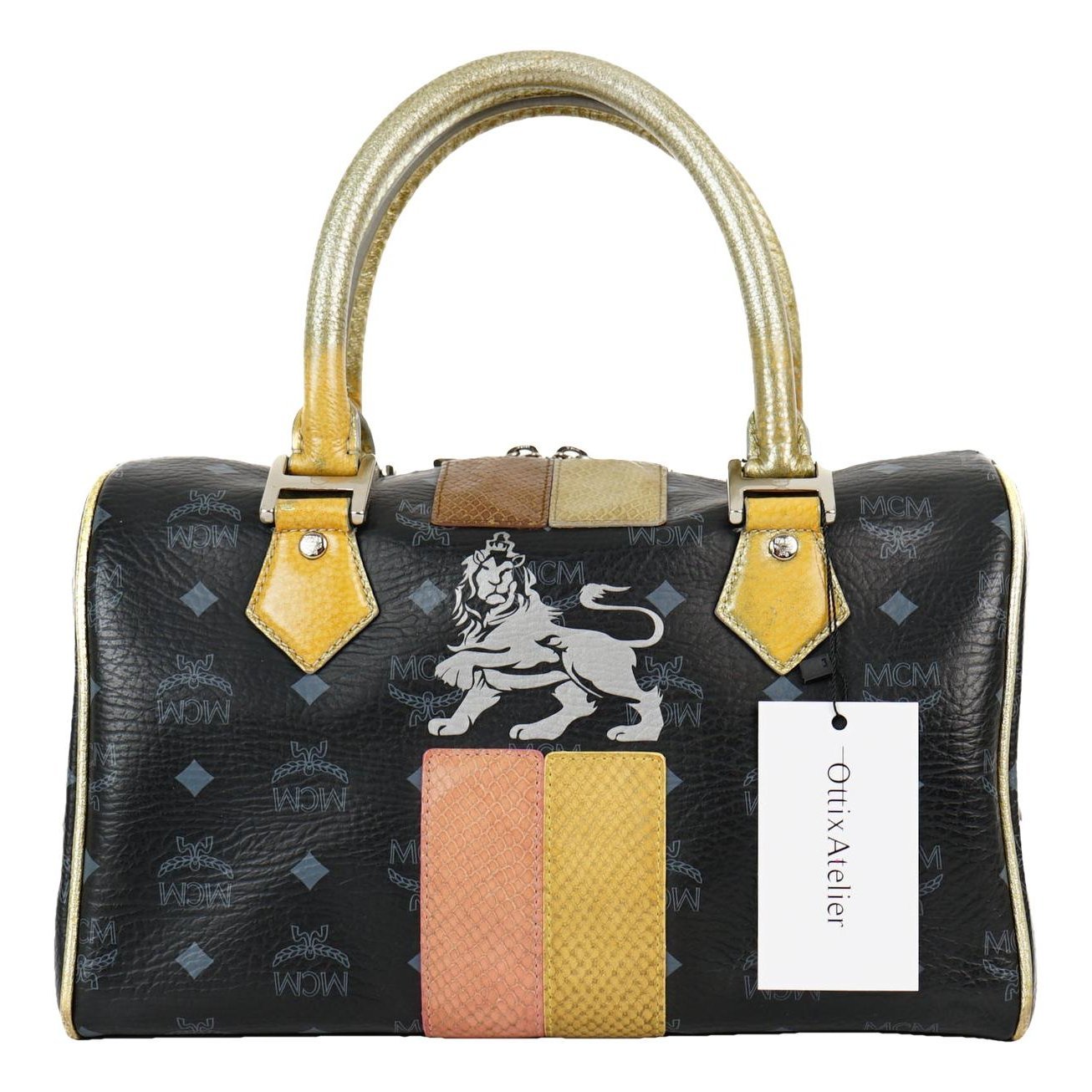 Boston leather handbag