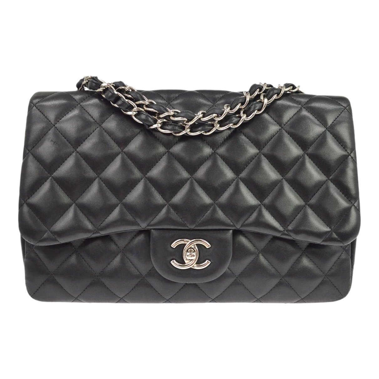 Trendy CC Flap leather handbag