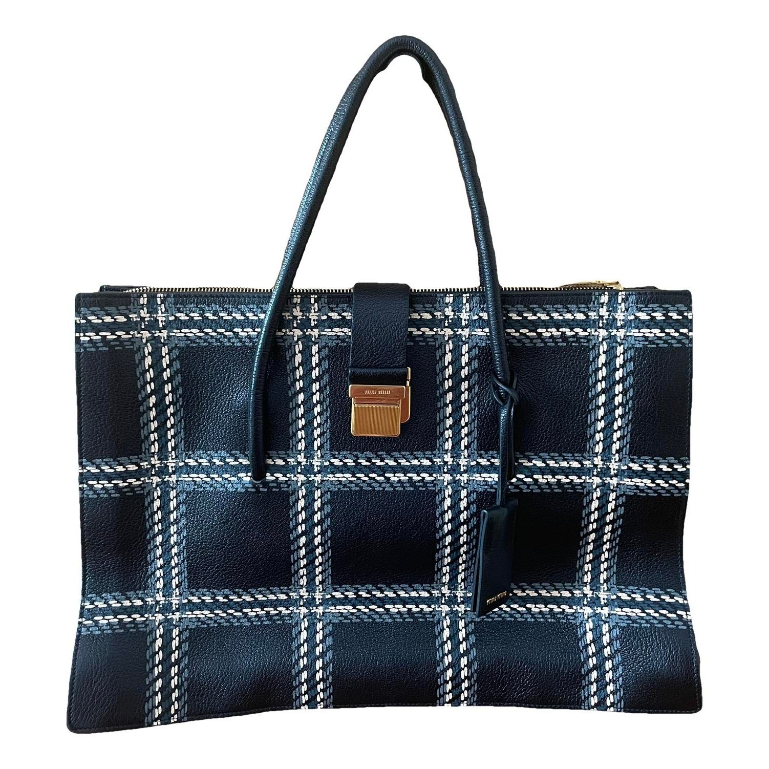 Miu Miu Madras leather handbag