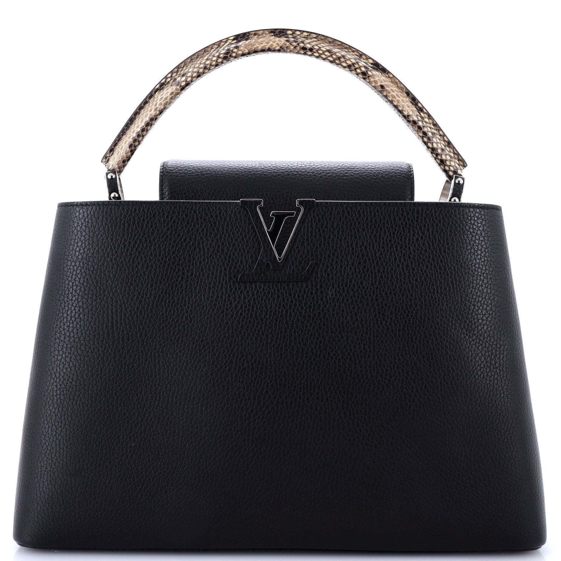 Capucines Bag Leather with Python MM