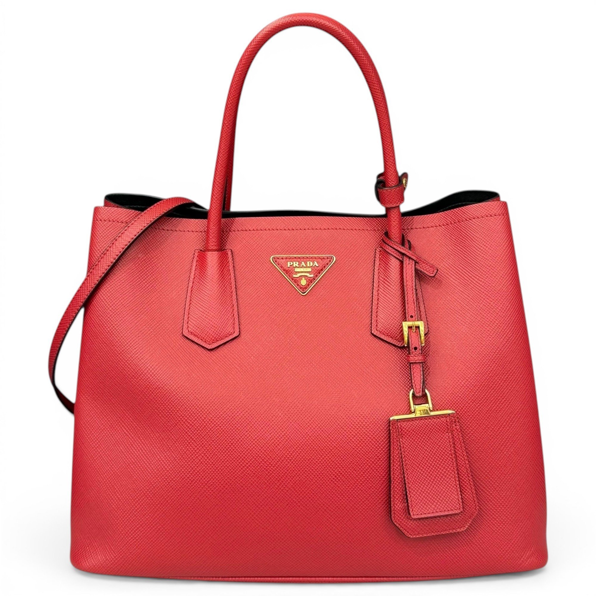 Double pony-style calfskin tote