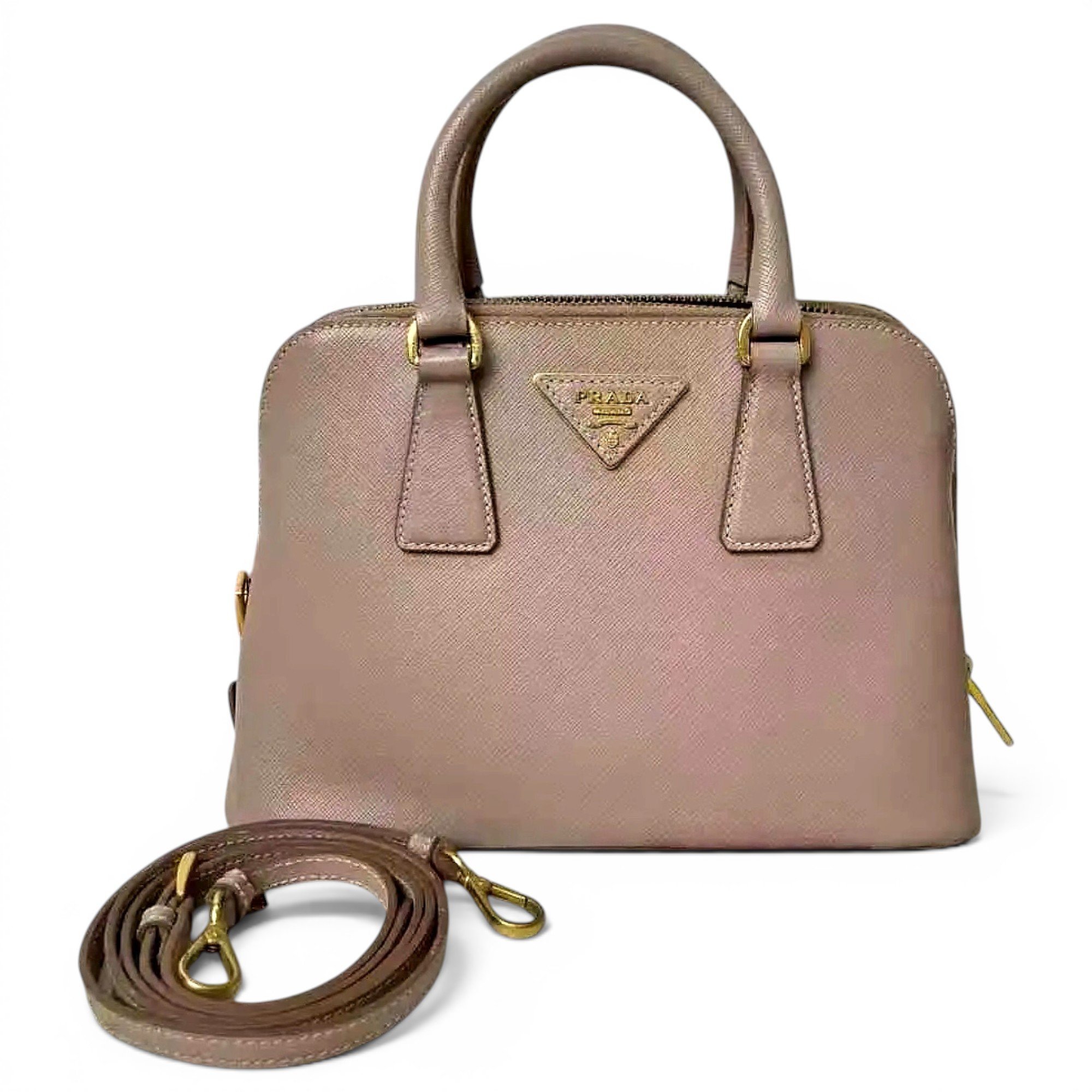 Promenade leather handbag
