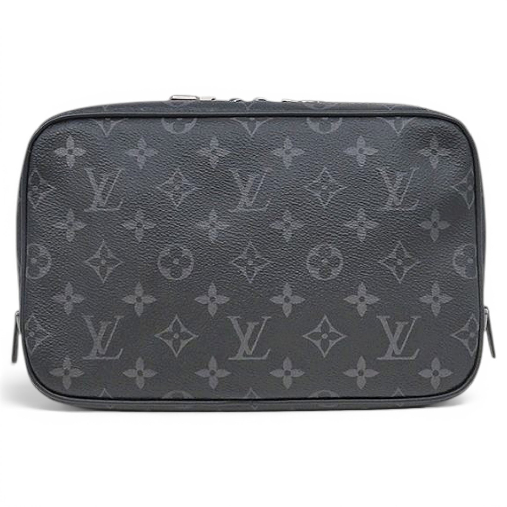 Double zip clutch bag