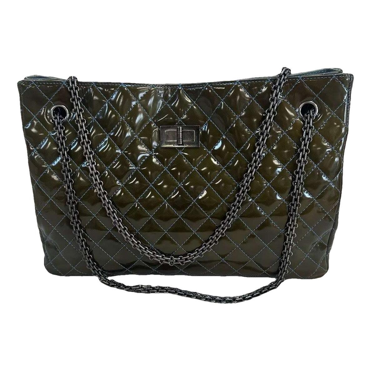 2.55 patent leather handbag