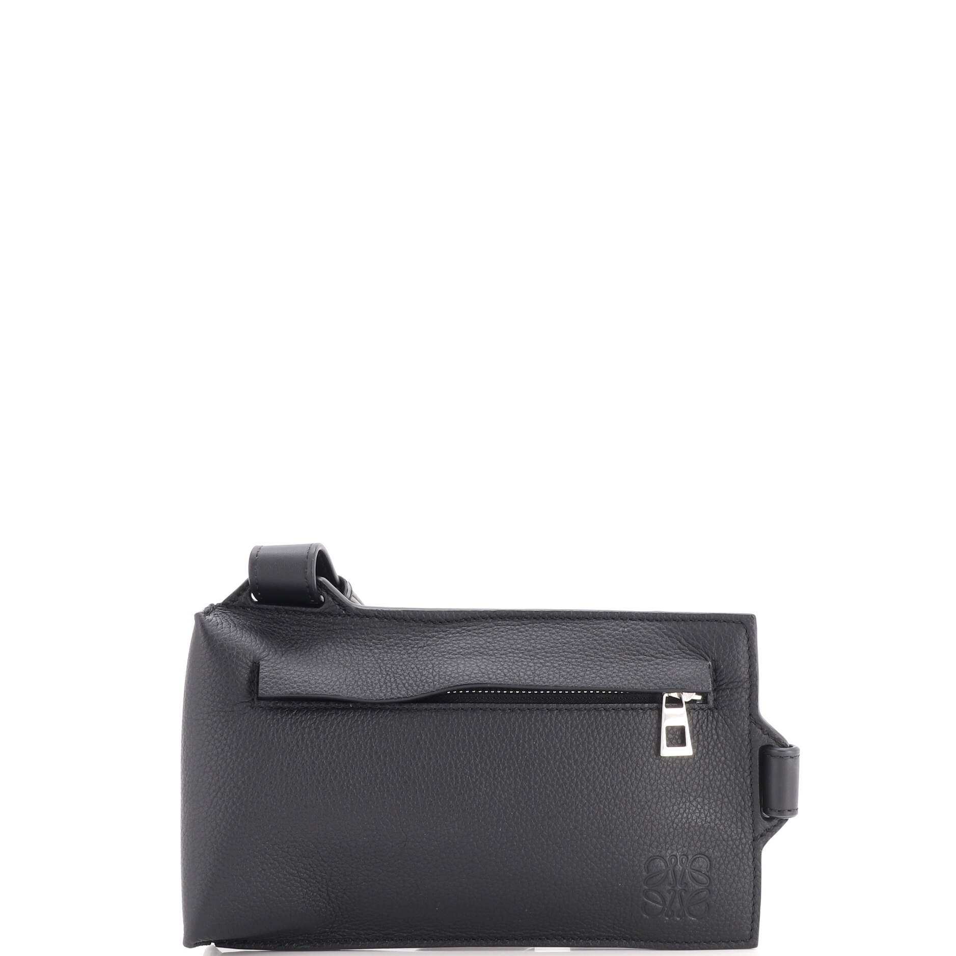 Vertical T Pocket Body Bag Leather