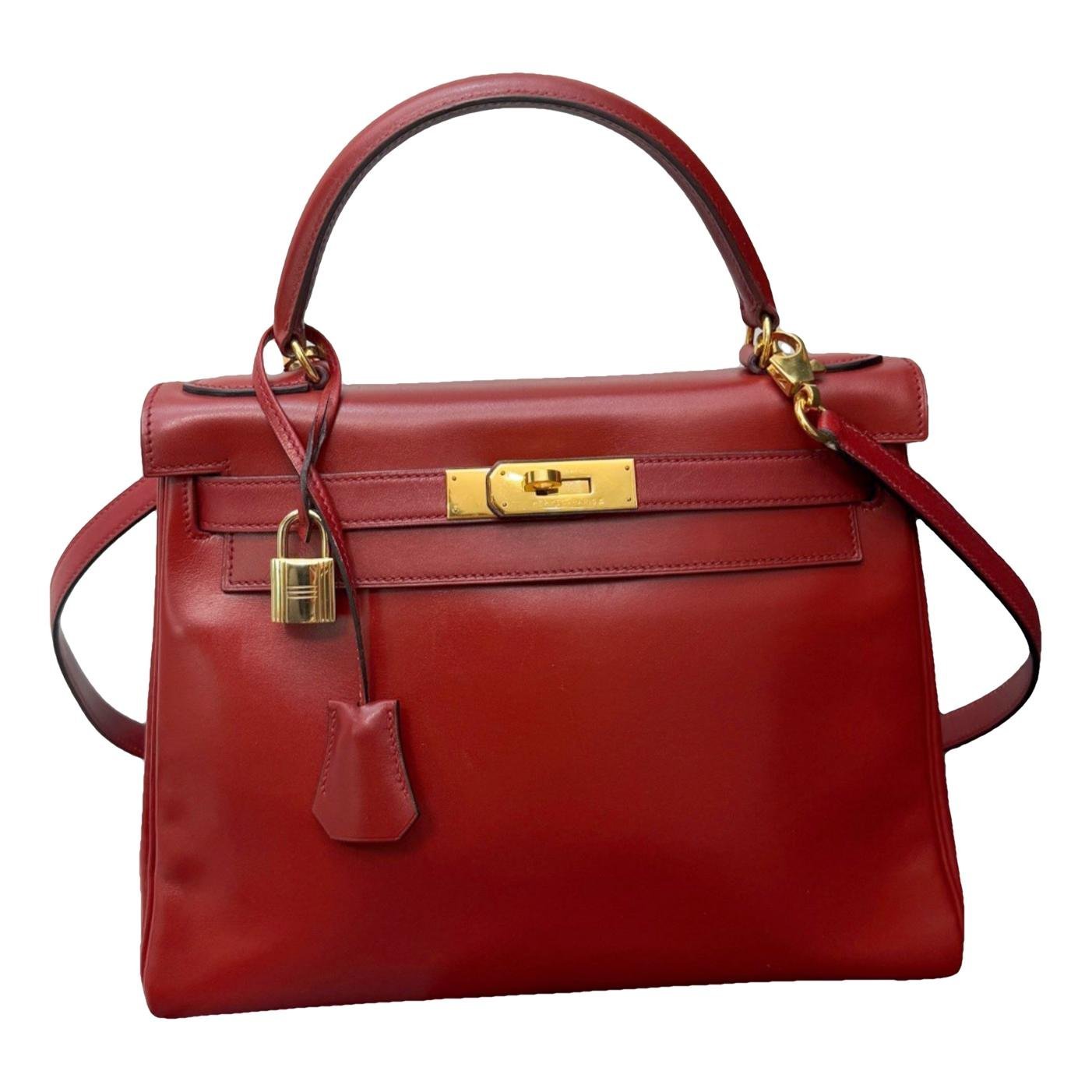 Kelly 28 leather handbag