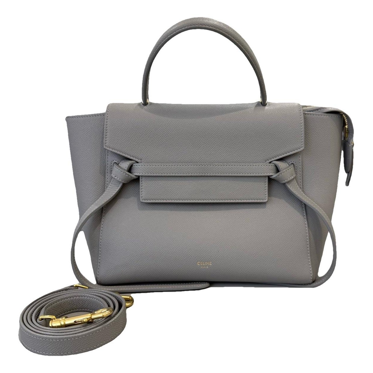 Belt leather handbag