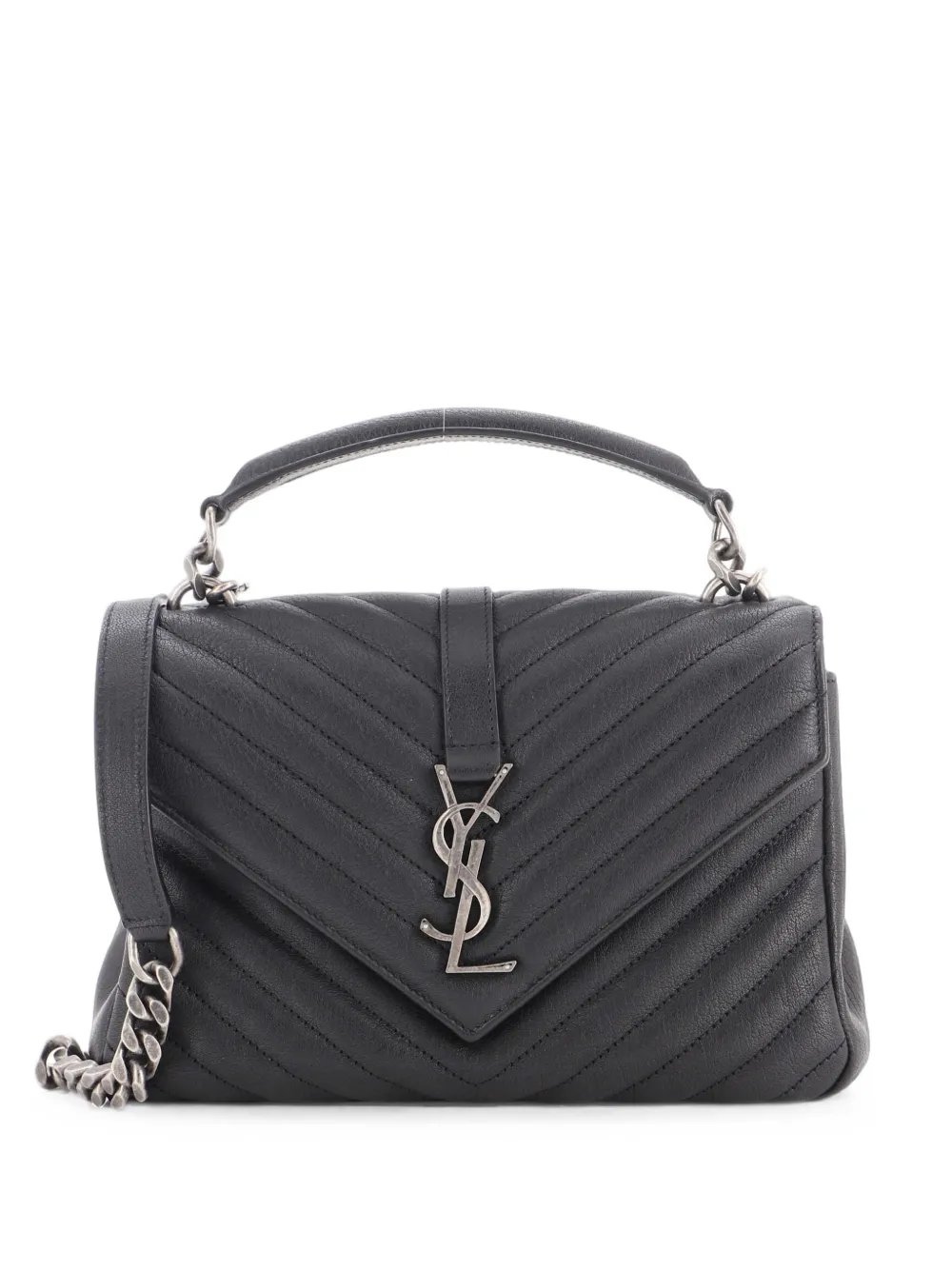 Classic Monogram College Bag Matelasse Chevron Leather Medium crossbody bag