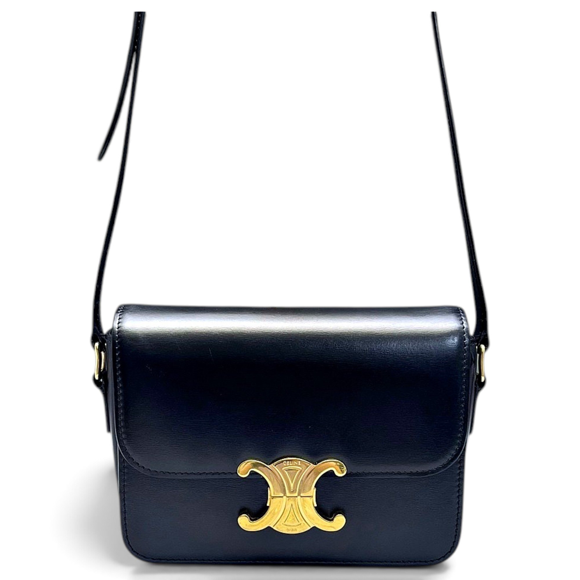 Triomphe leather handbag