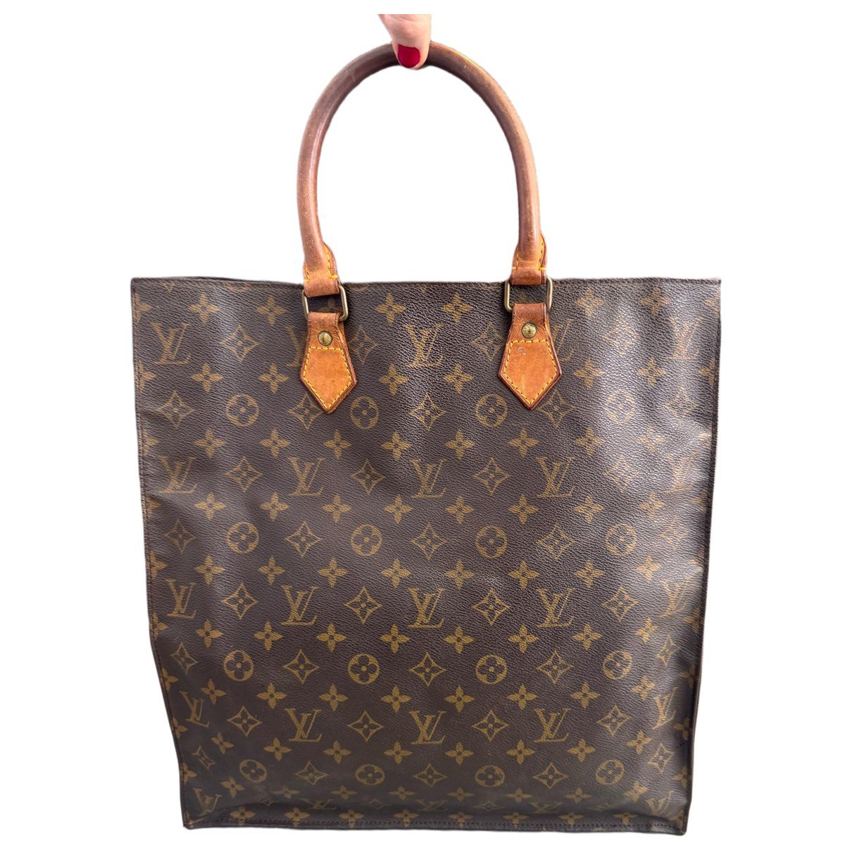 Sac souple leather tote
