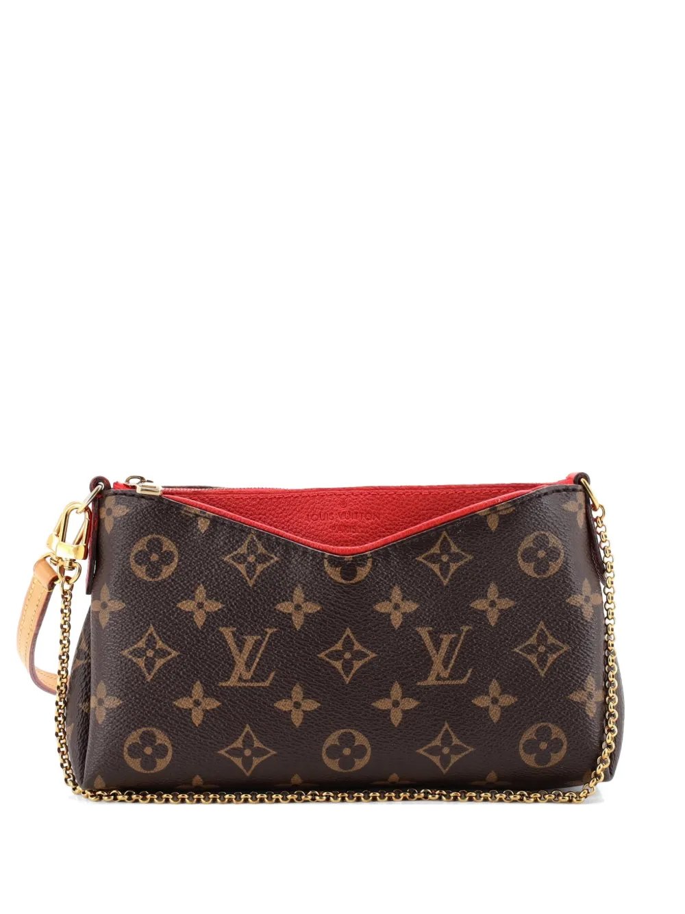 Pallas Monogram Canvas with Leather clutch bag