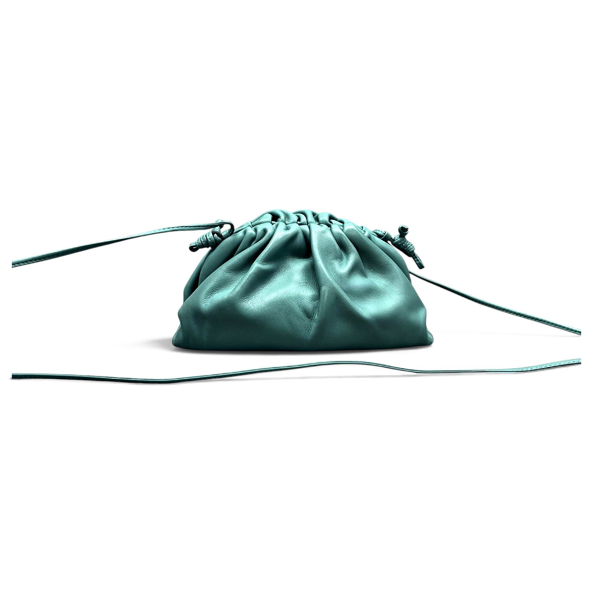 Pouch leather crossbody bag