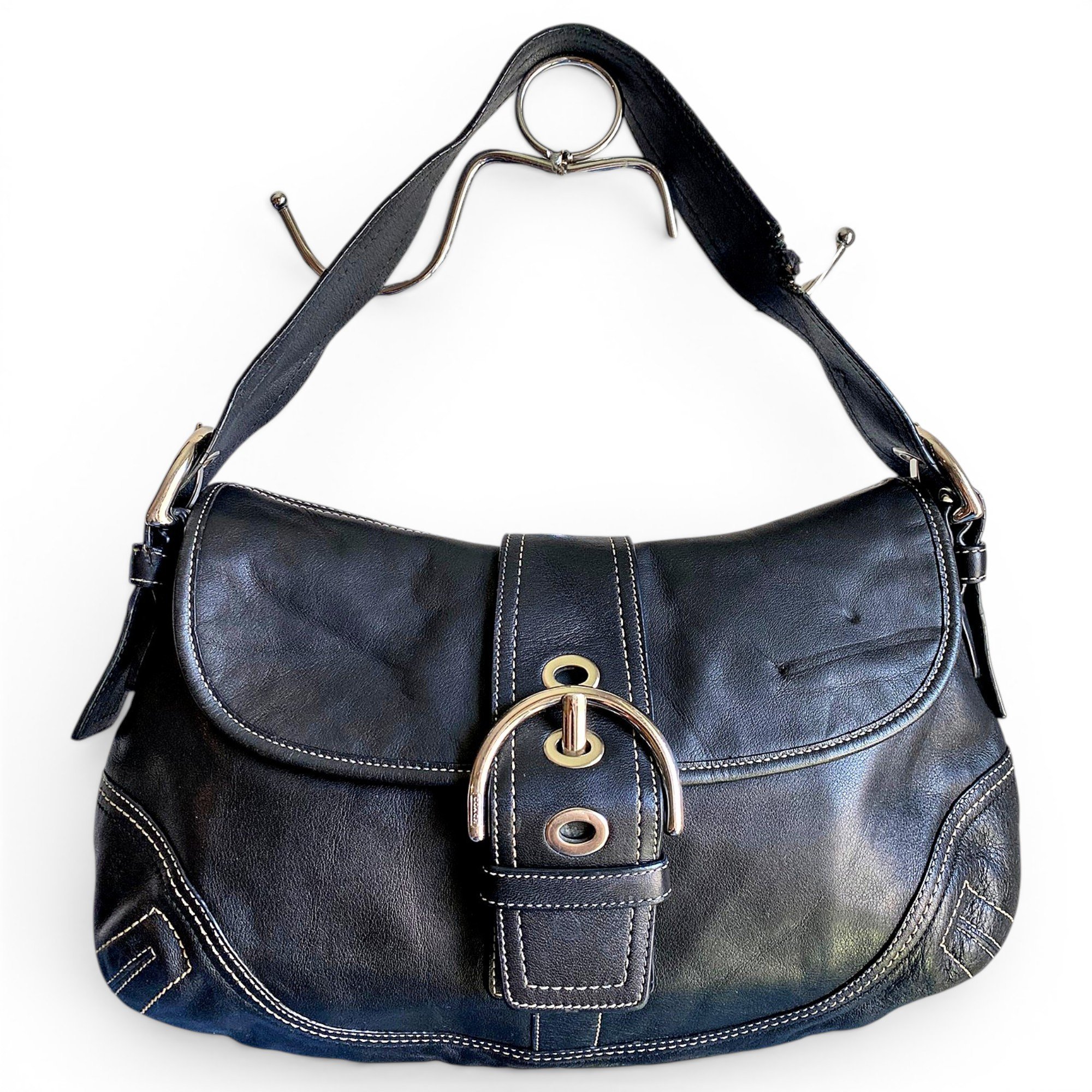 Signature Sufflette leather handbag