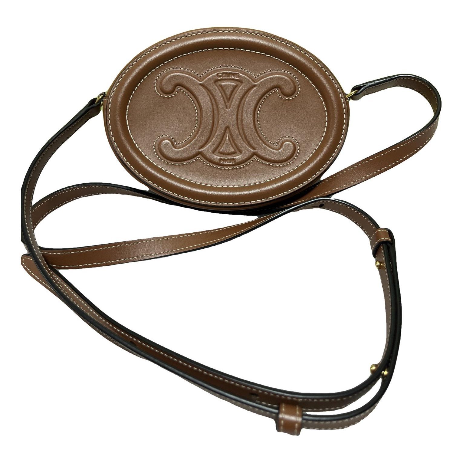 Triomphe leather crossbody bag