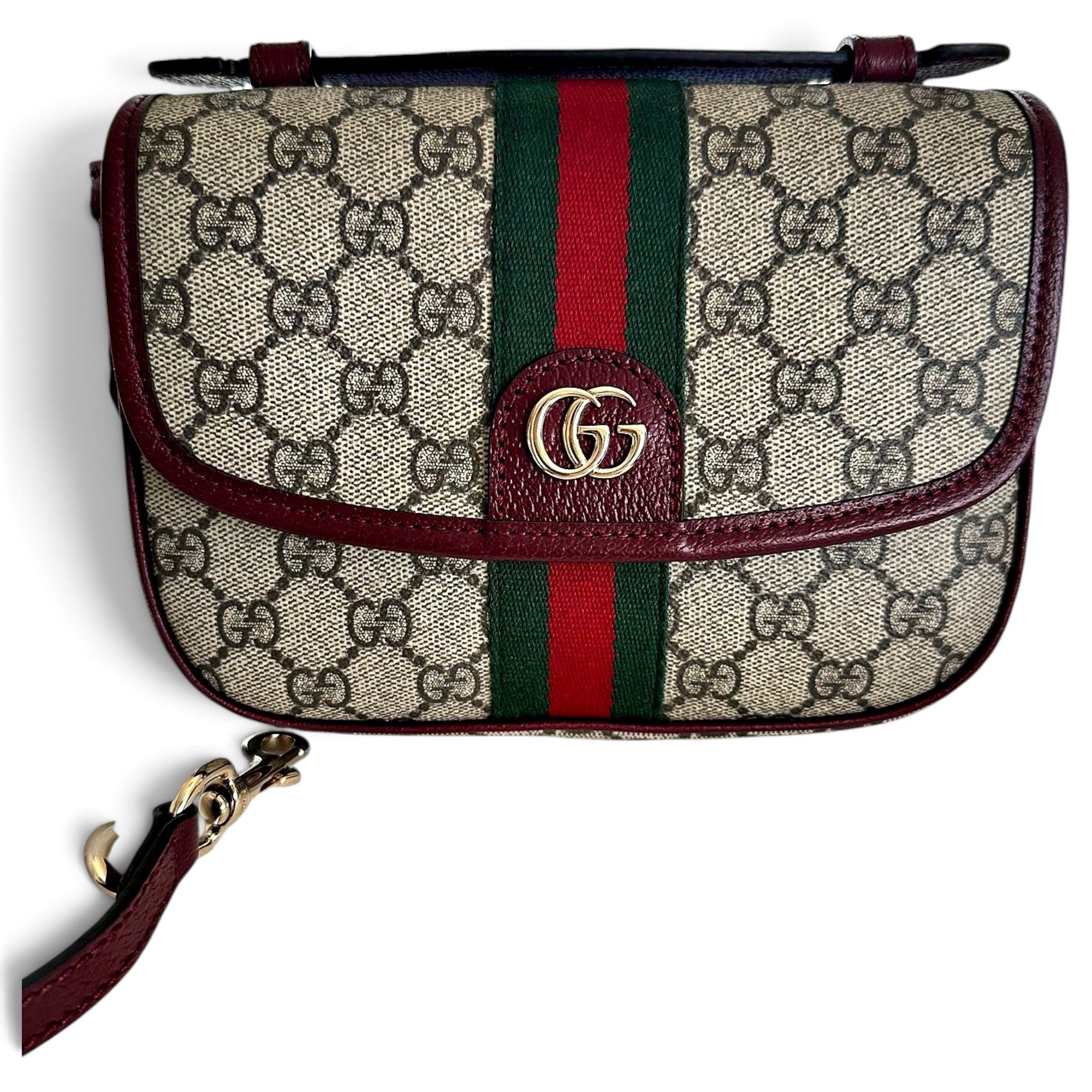 Ophidia leather crossbody bag