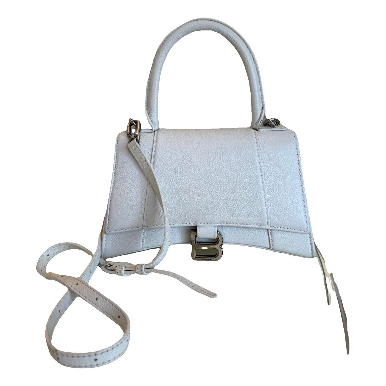 Hourglass leather crossbody bag