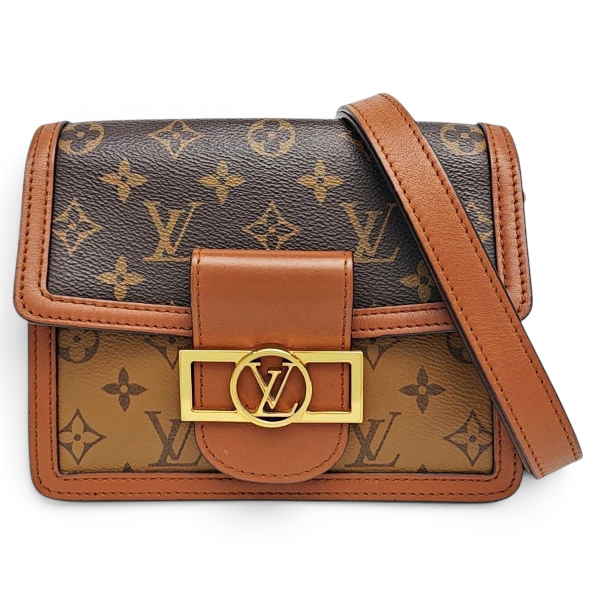 Dauphine leather handbag