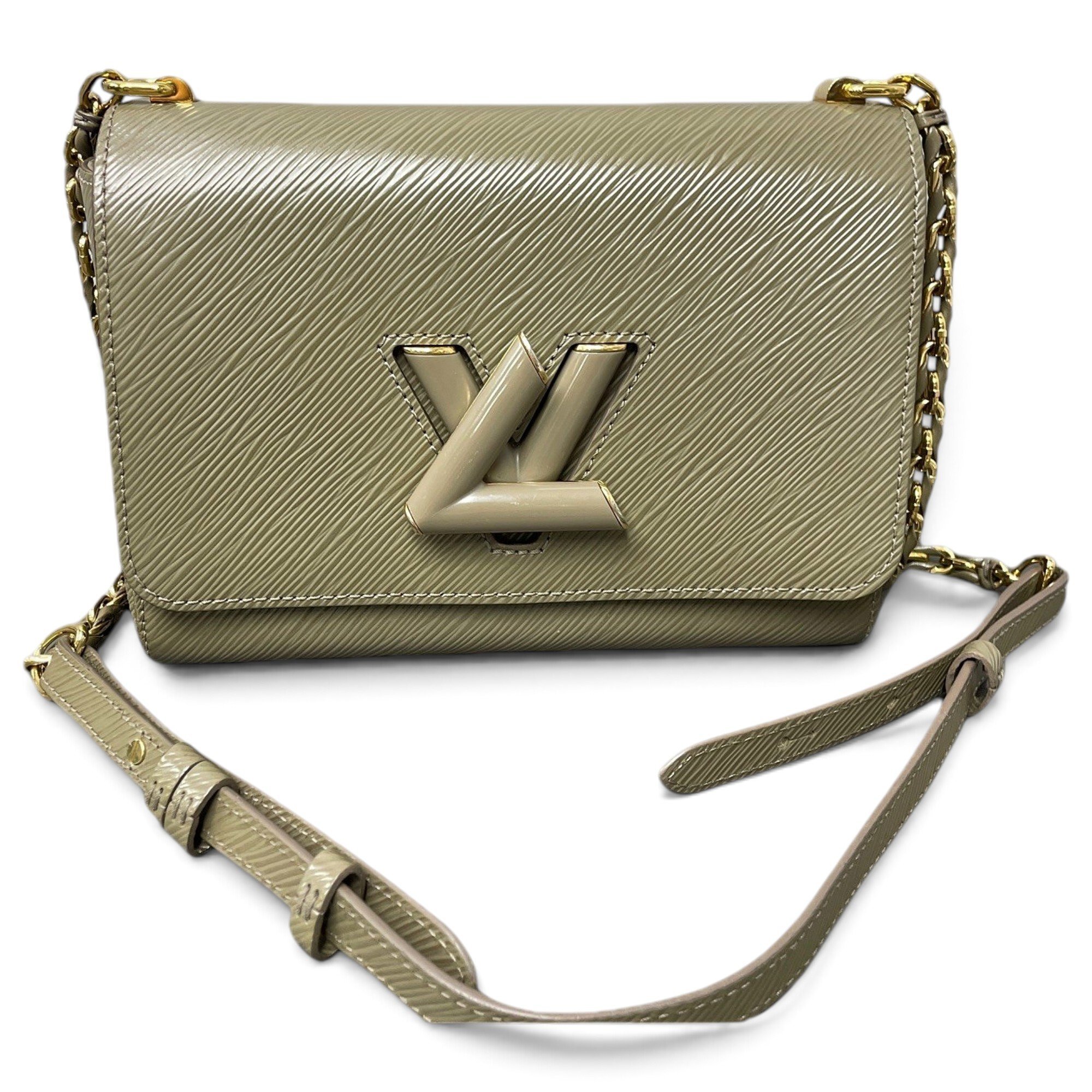 Twist leather handbag
