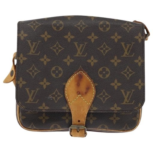Cartouchière leather handbag