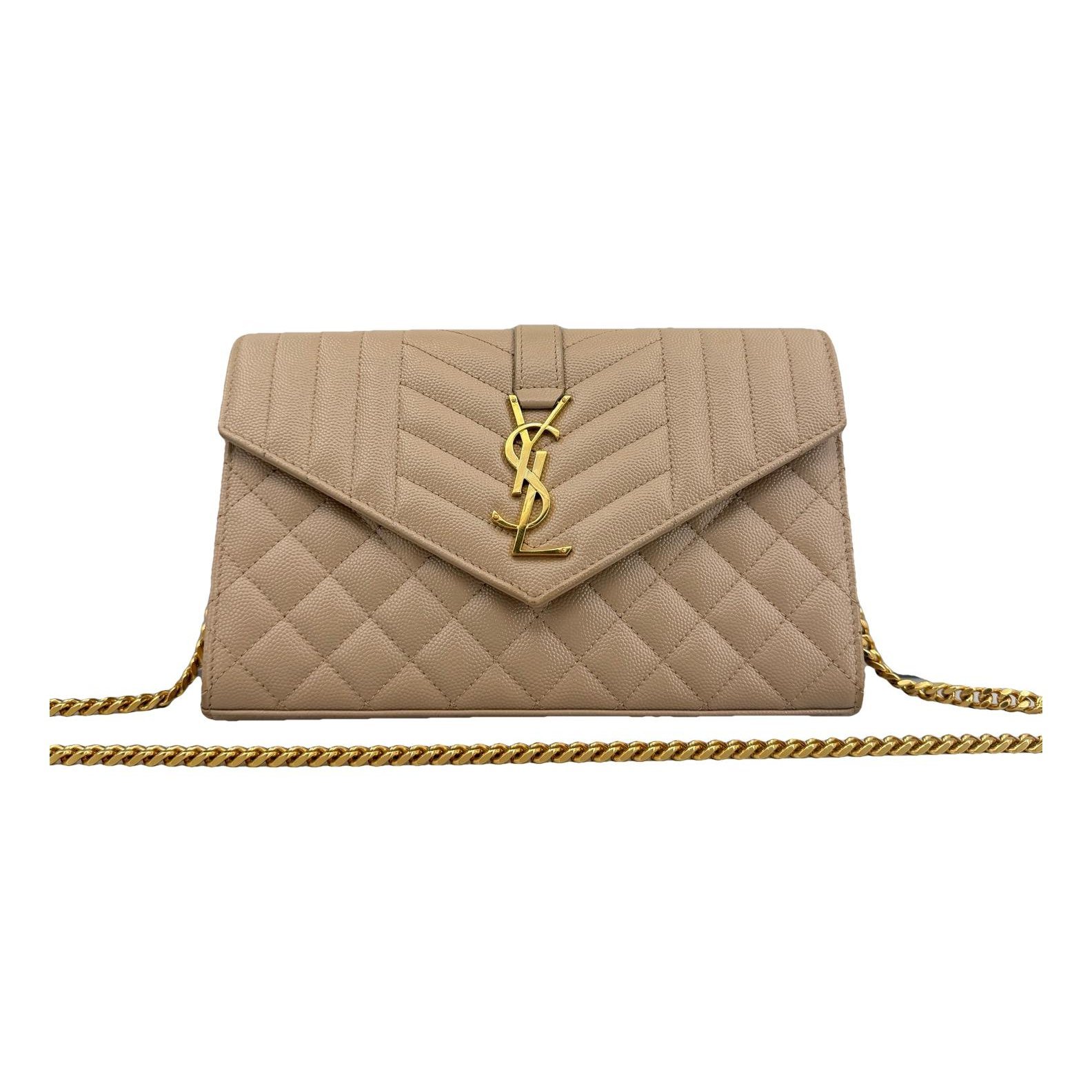 Envelope leather handbag