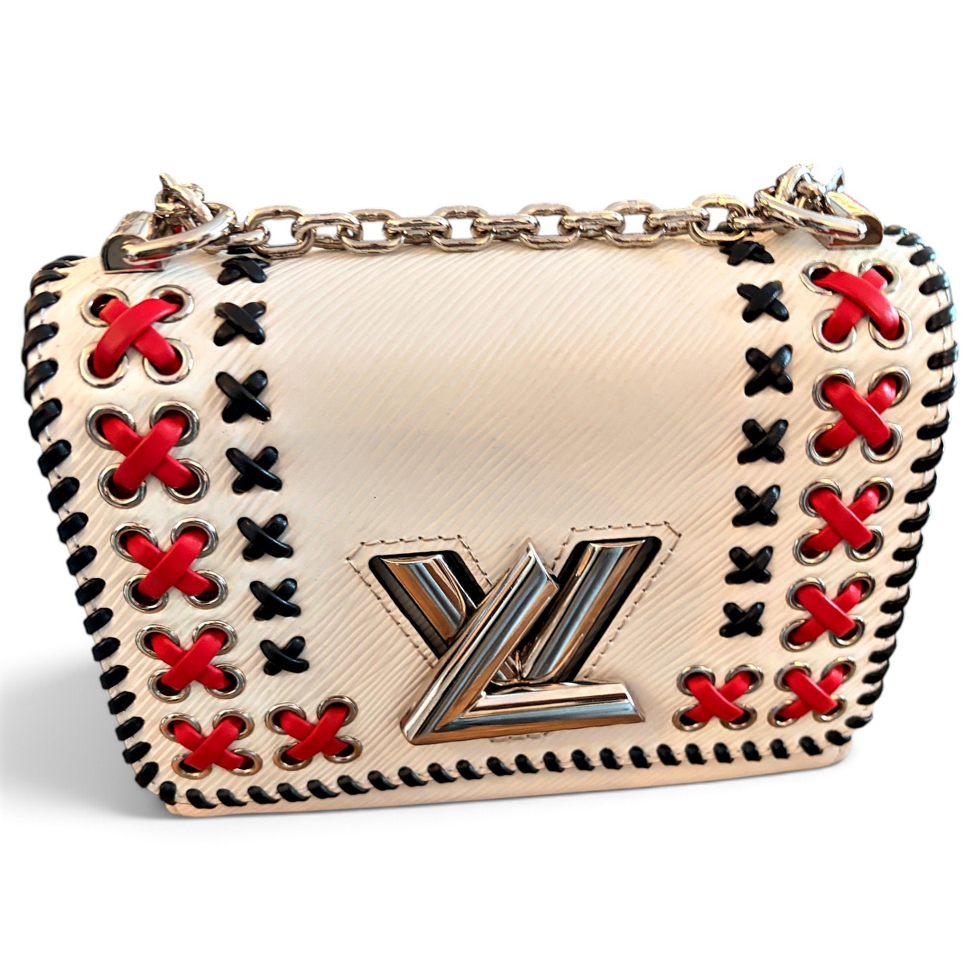 Twist leather handbag