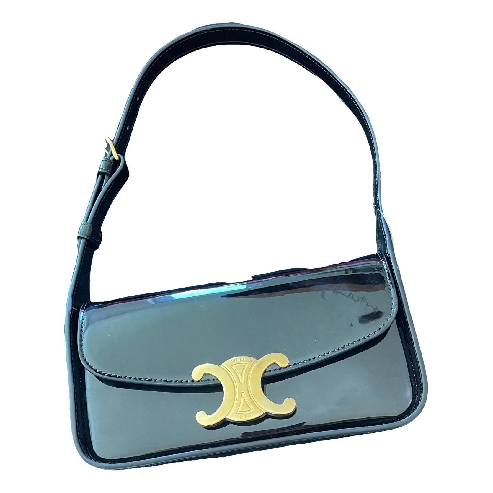 Patent leather handbag
