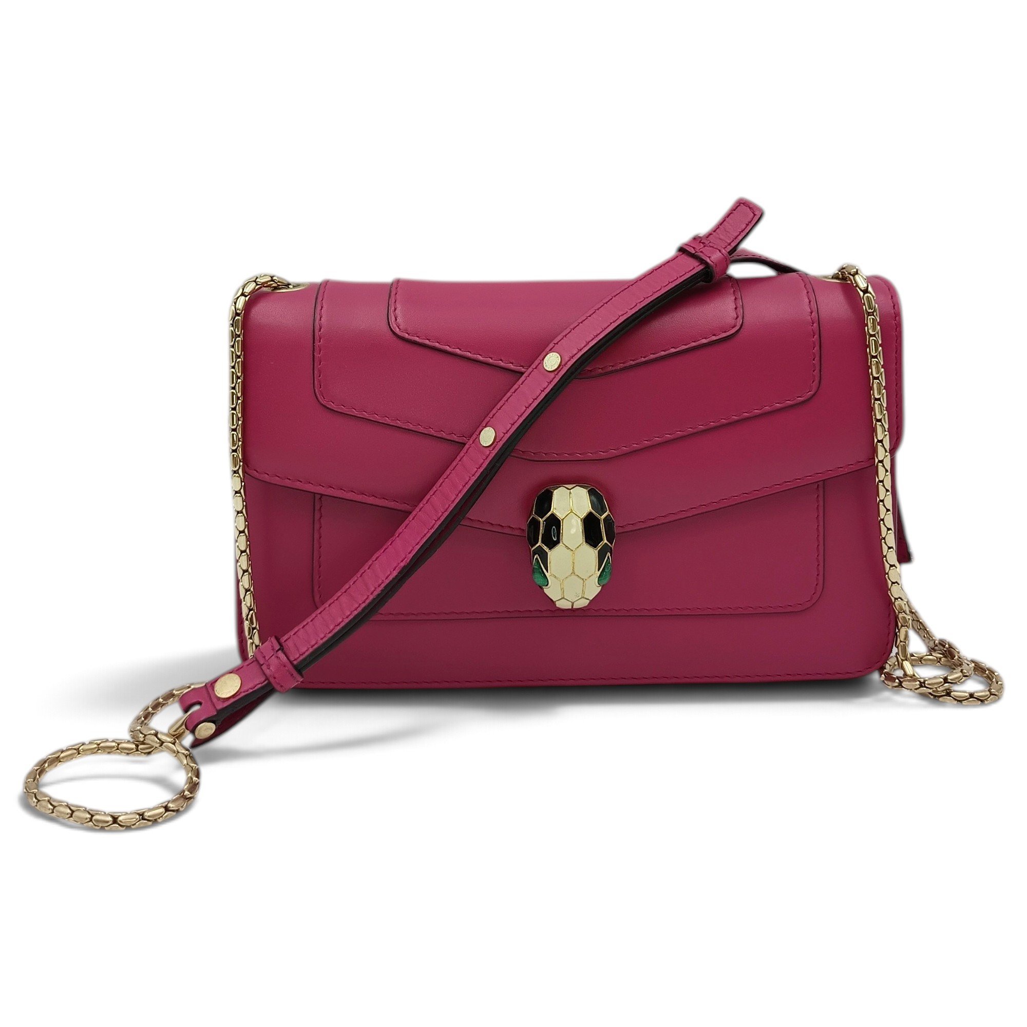 Serpenti leather handbag