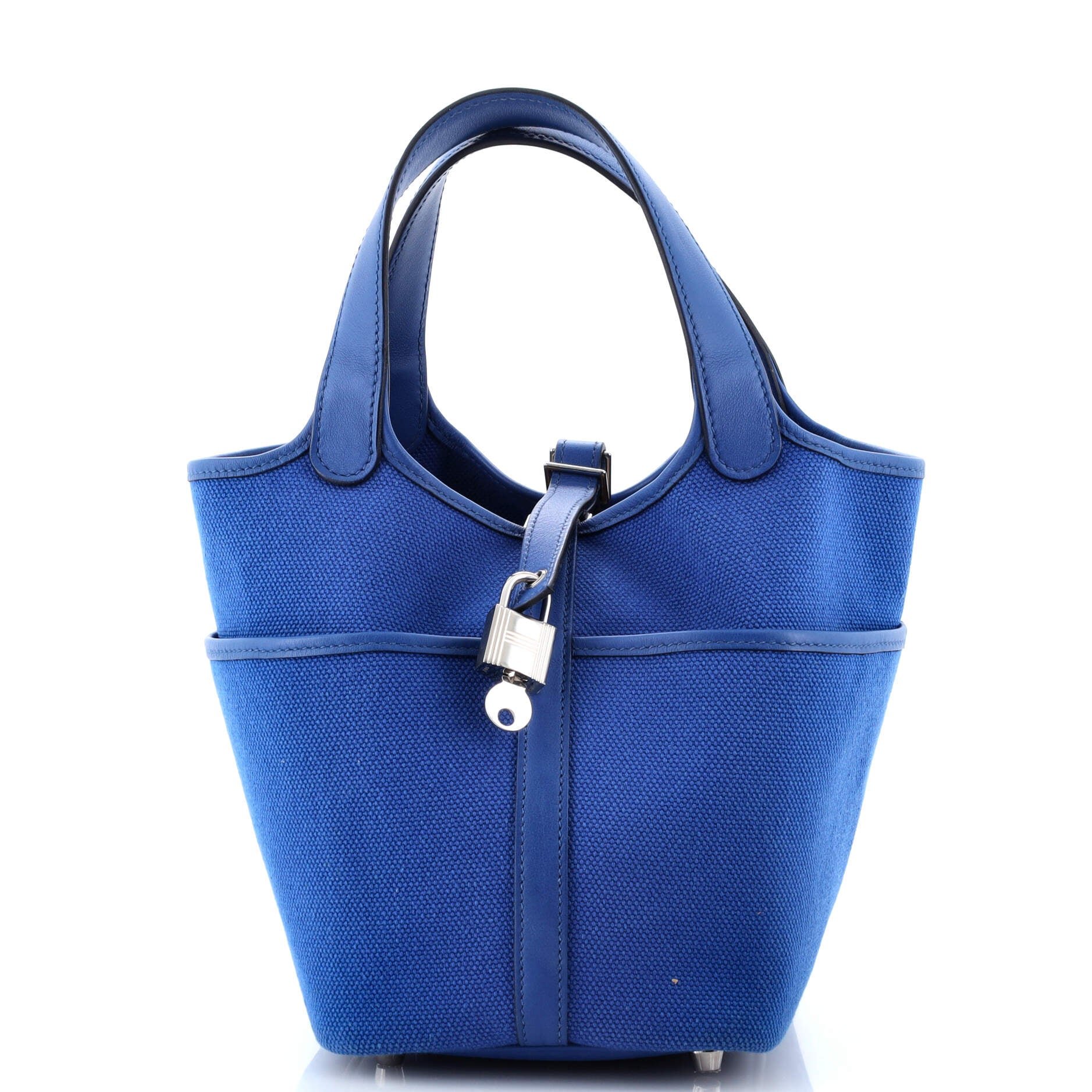 Hermes Cargo Picotin Lock Bag Canvas and Swift PM