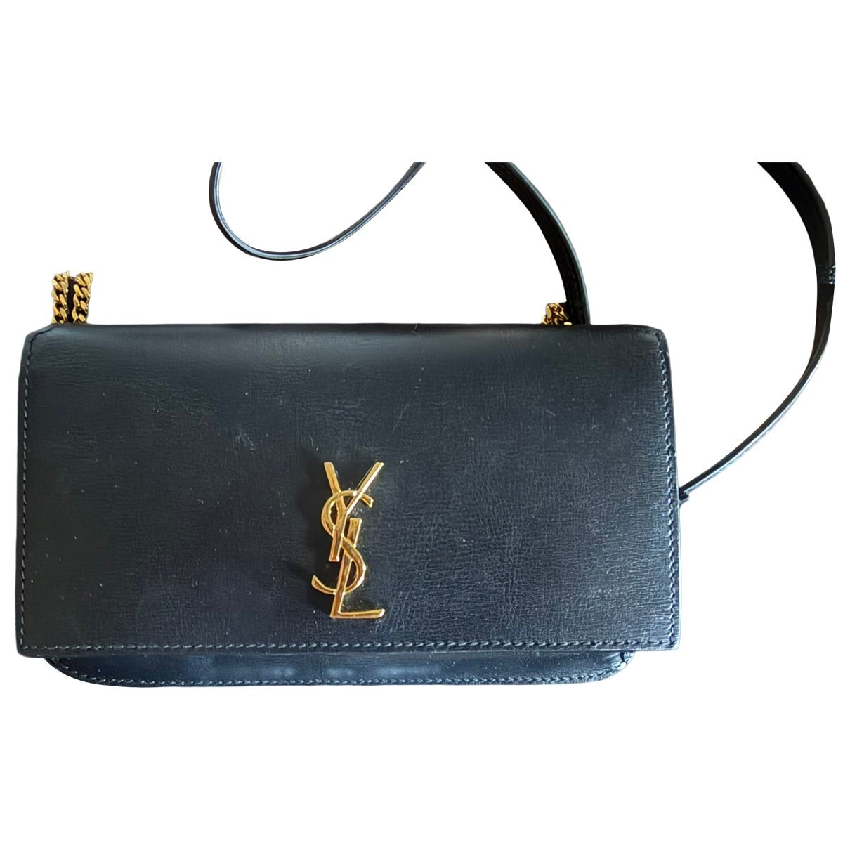 Leather clutch bag