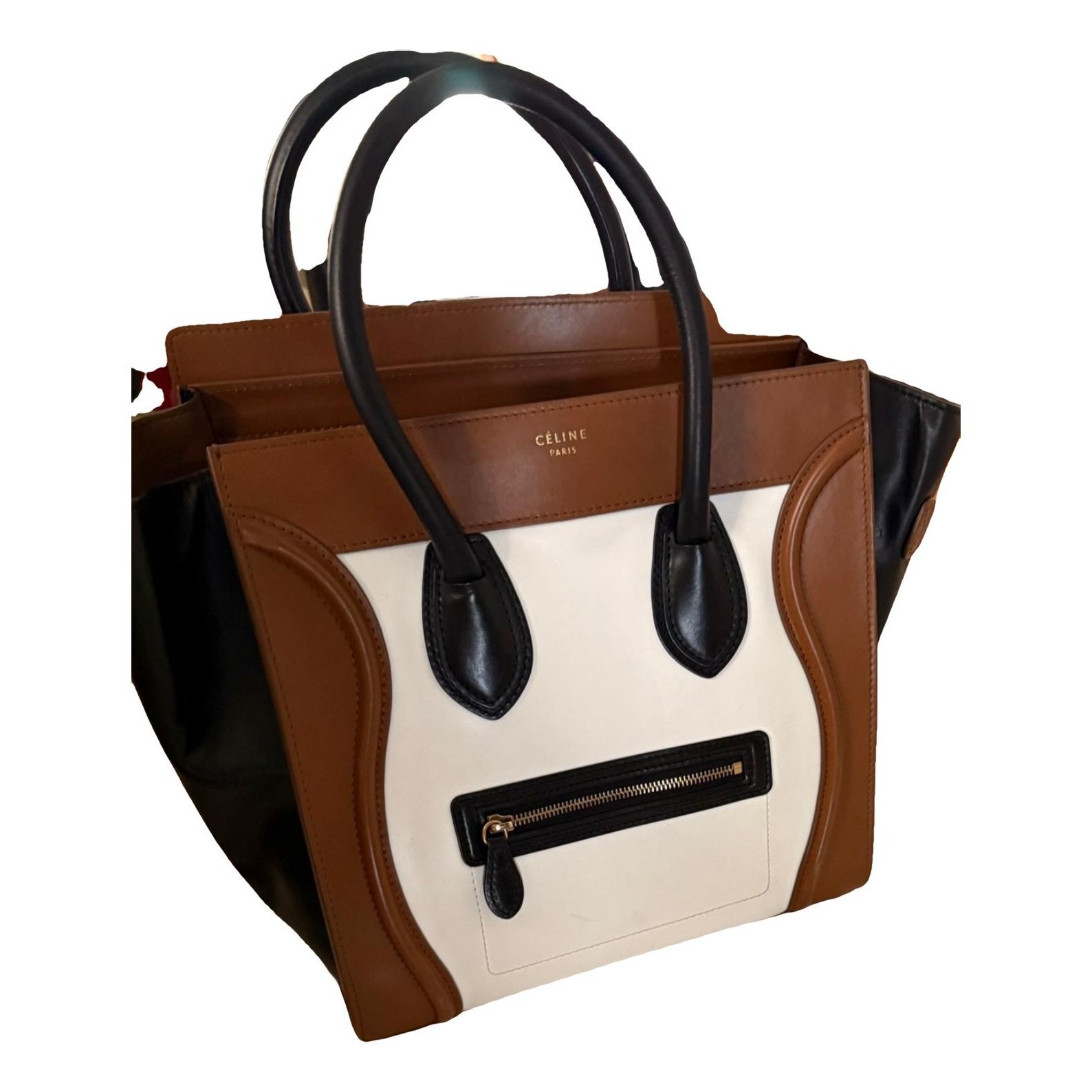 Luggage leather handbag