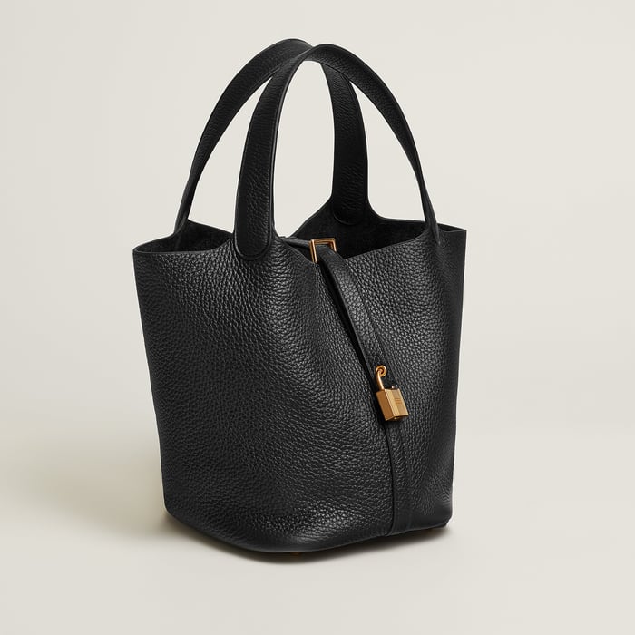 Noir Picotin Lock 22 Bag