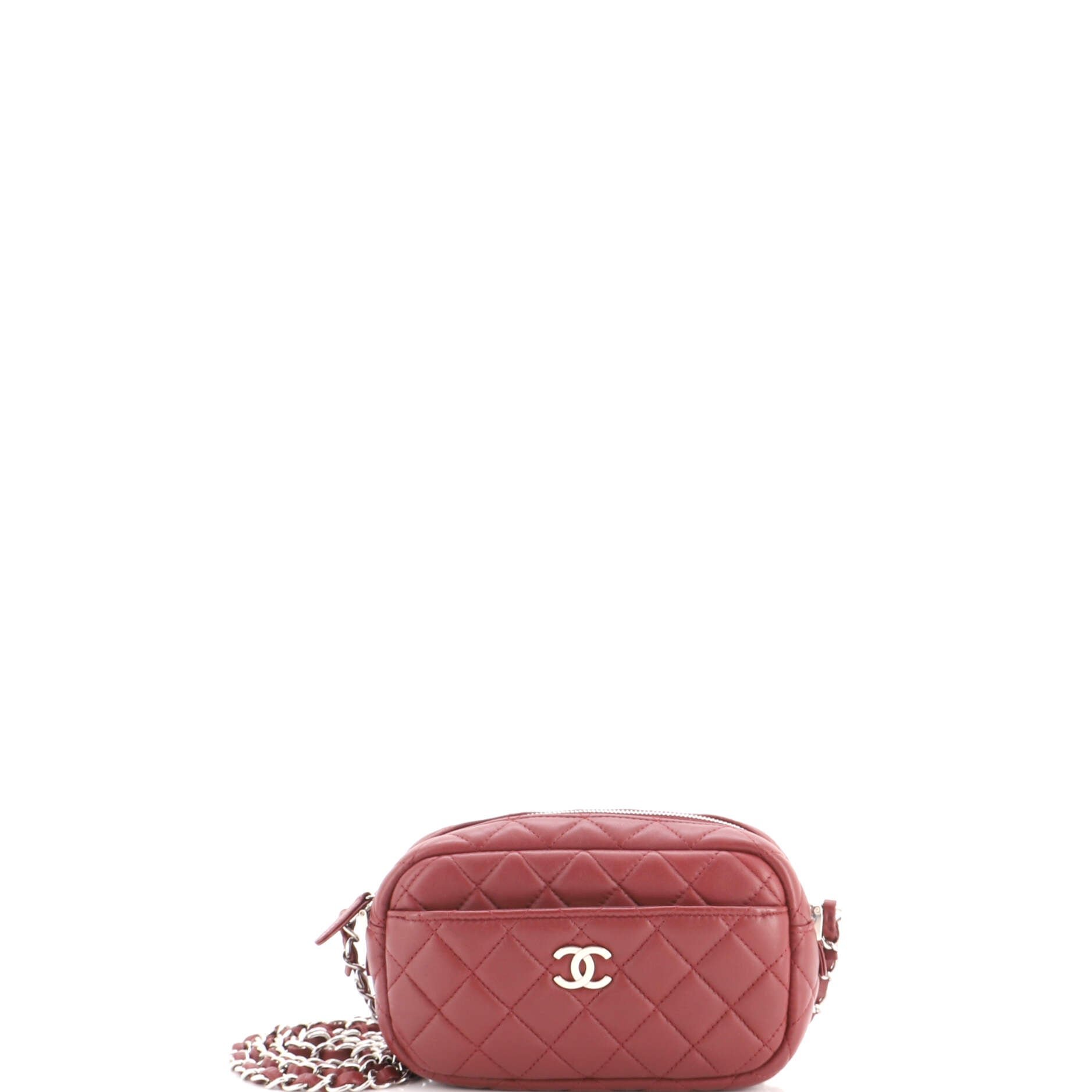 Camera Case Bag Quilted Lambskin Mini