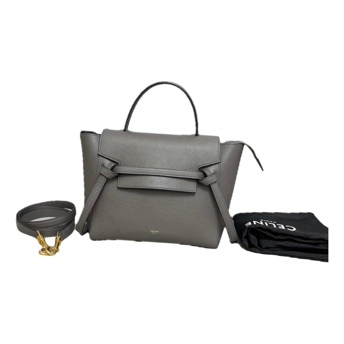Belt leather handbag