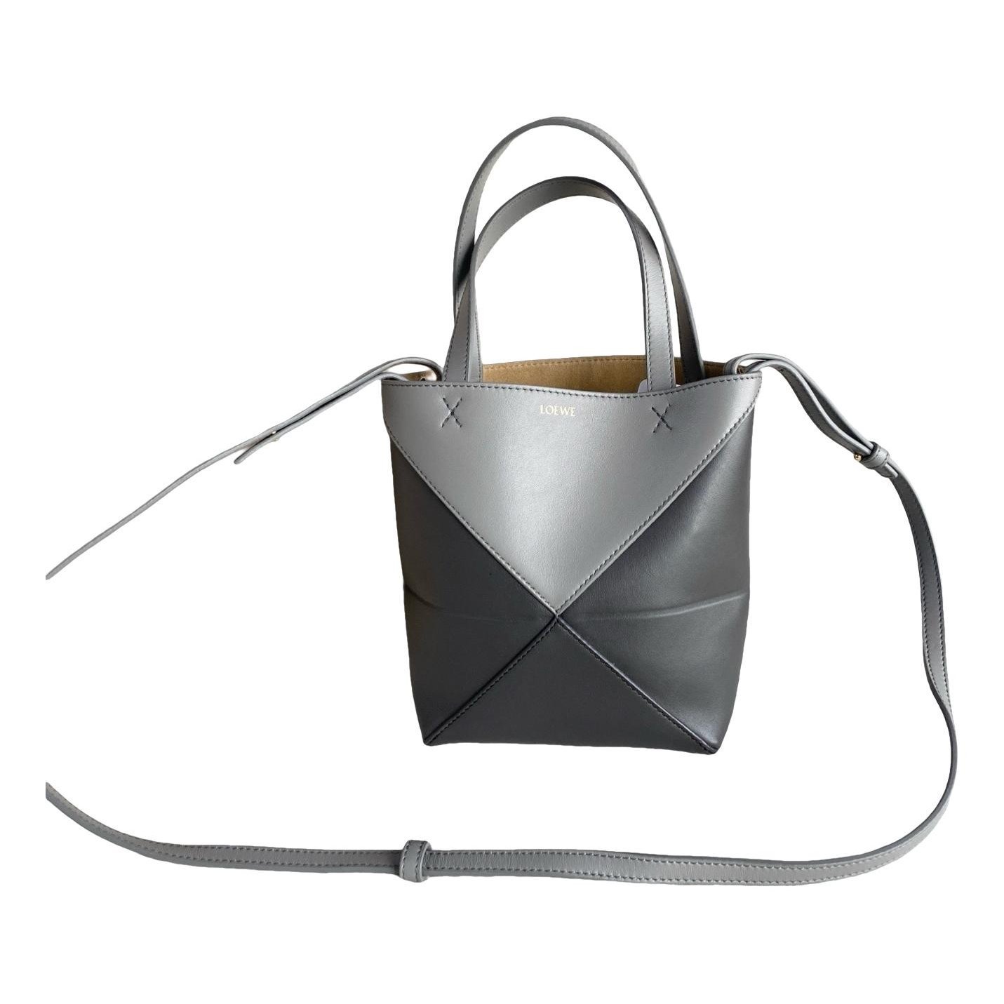 Puzzle Fold leather handbag