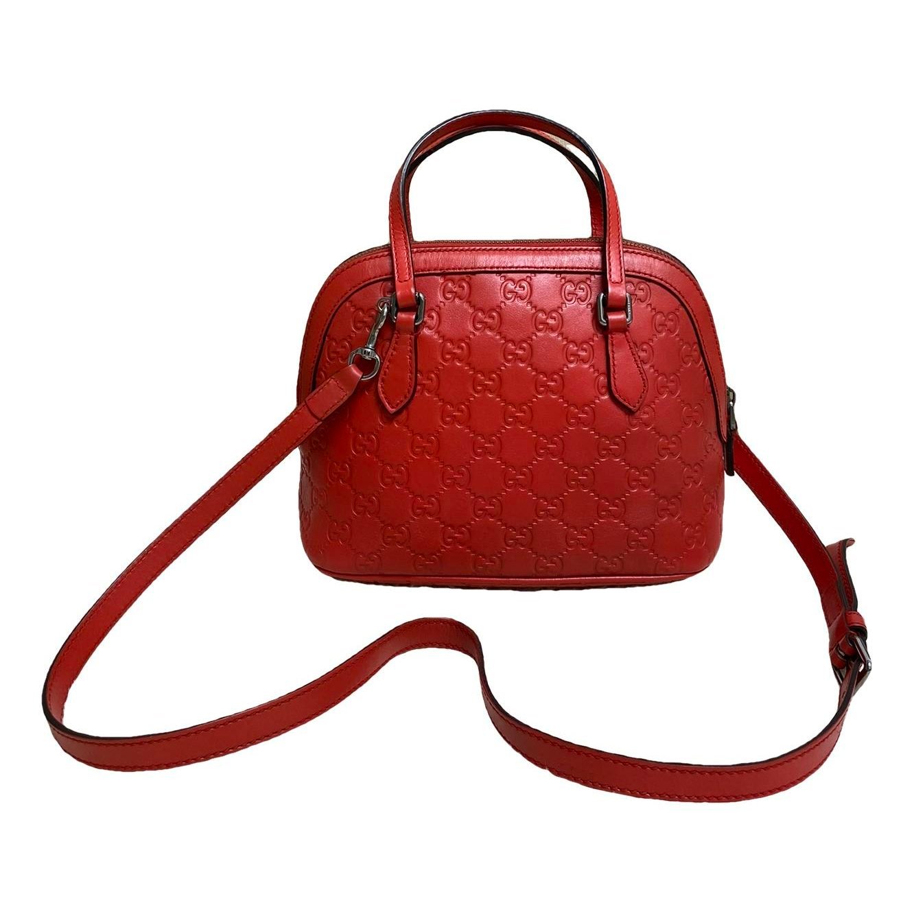 Dôme leather handbag