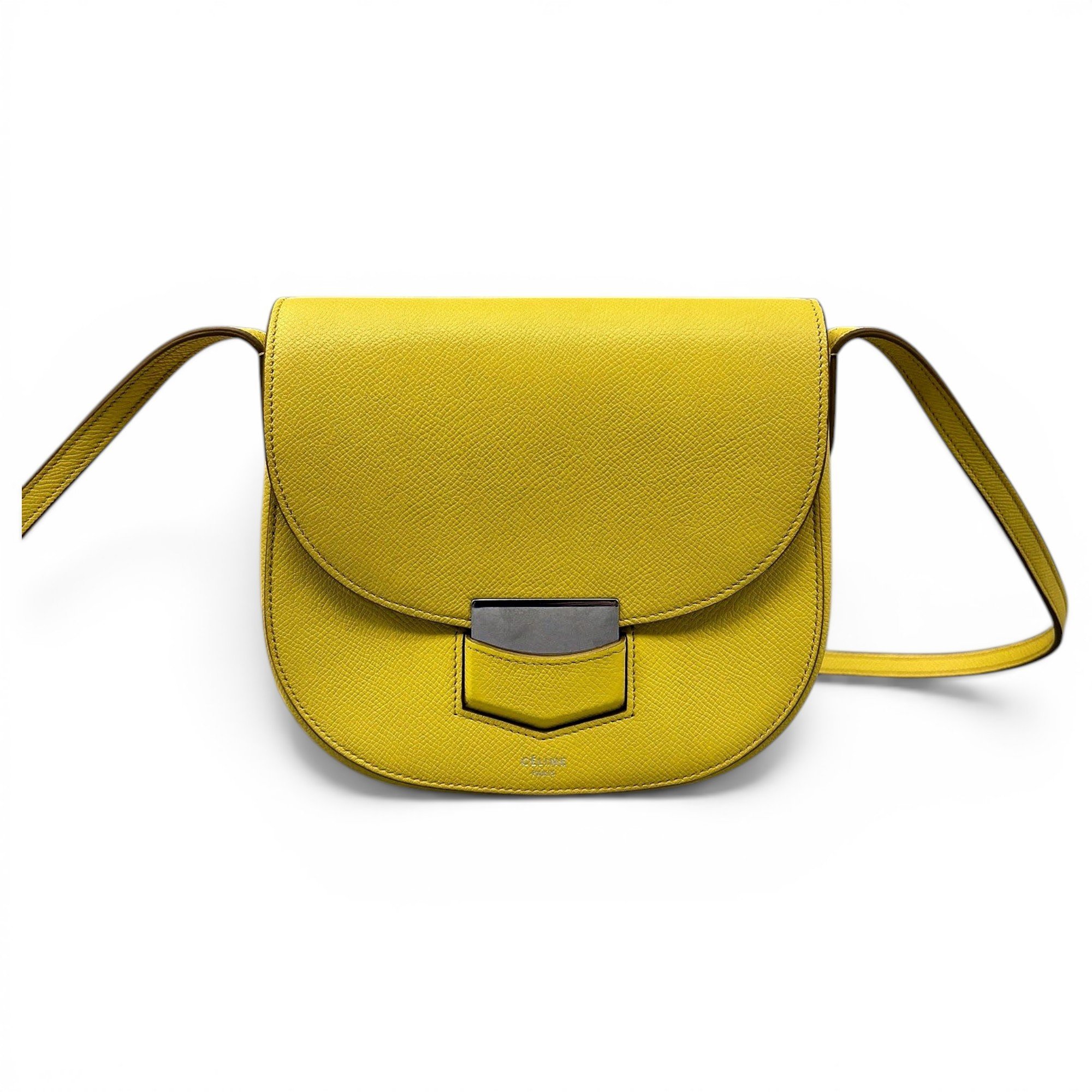 Trotteur leather handbag