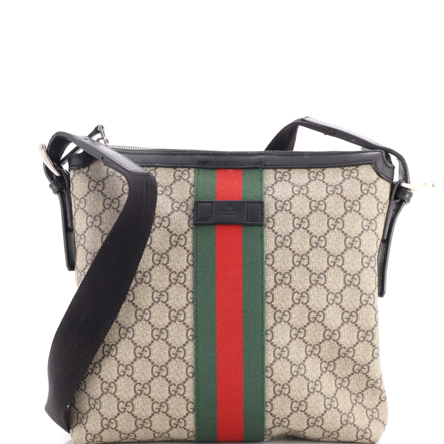 Web Messenger Bag GG Coated Canvas Medium