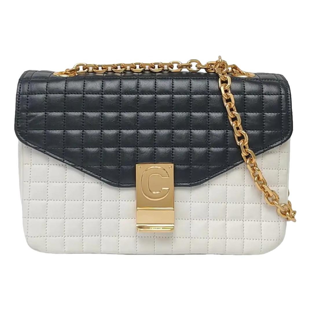 Black Belt leather crossbody bag