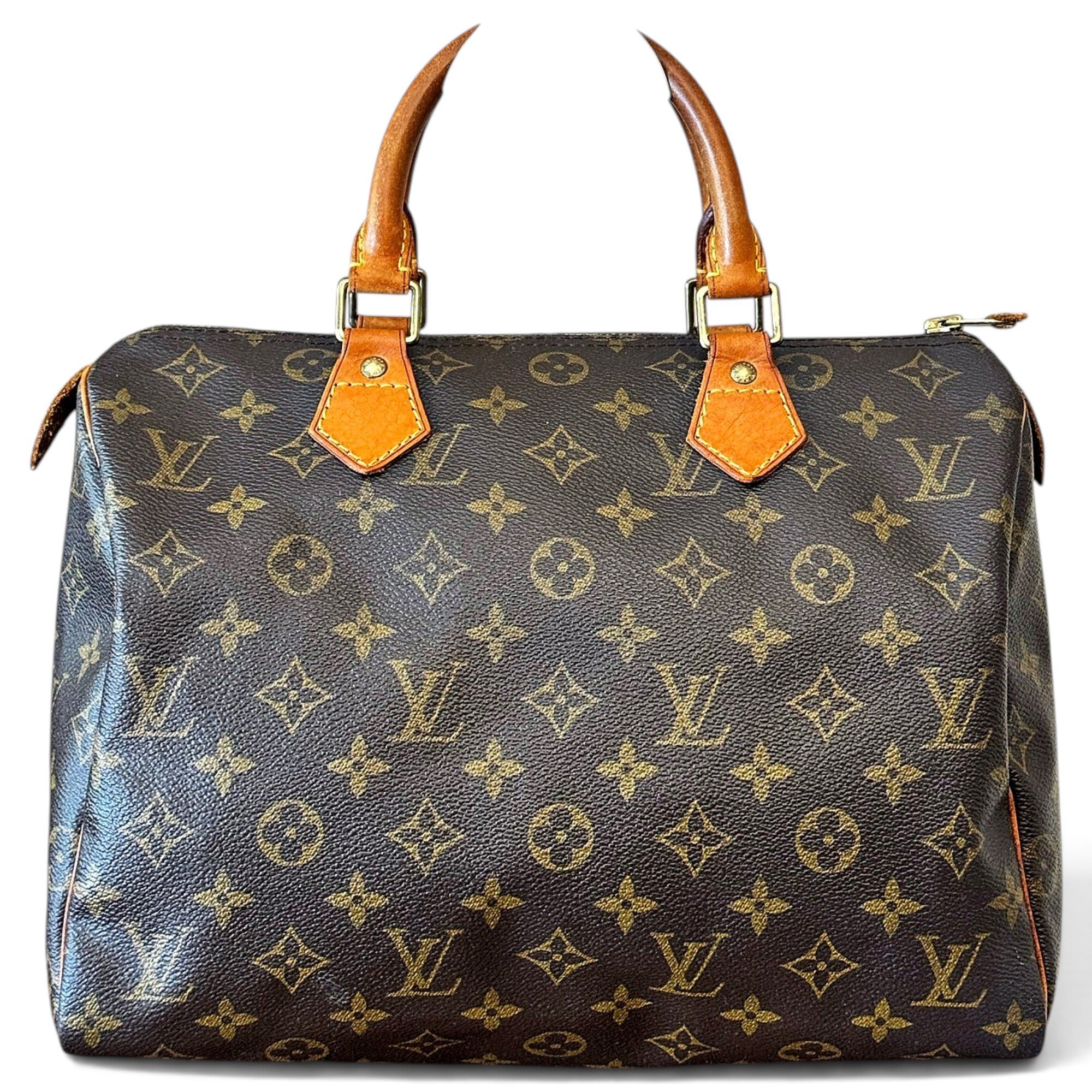Speedy leather handbag
